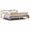 vidaXL sengeramme uden madras 200x200 cm massivt fyrretr&aelig;