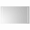 vidaXL LED badev&aelig;relsesspejl Transparent 60 x 30 cm h&aelig;rdet glas