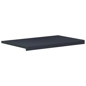 vidaXL Vindueskarm Anthracit med tr&aelig;struktur 100 x 50 x 4,5 cm PVC