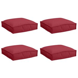 vidaXL Pude 4 pcs Vinr&oslash;d 40 x 40 x 8 cm Oxford stof