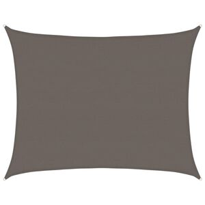 vidaXL solsejl 160 g/m&sup2; 6x8 m HDPE antracitgr&aring;