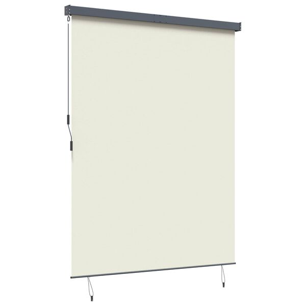 vidaXL Rullegardin med gardiner Creme 200 x 250 cm Stof og Aluminium