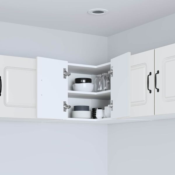 vidaXL K&oslash;kkenskab Kalmar Hvid 57 x 57 x 40 cm Konstrueret tr&aelig;