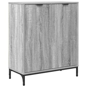 vidaXL Sideboard Gr&aring; Sonoma 69,5 x 33 x 82 cm Konstrueret tr&aelig;