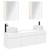 vidaXL Badev&aelig;relsesskabs&aelig;t 5 pcs Hvid 53 x 15,5 x 70 cm