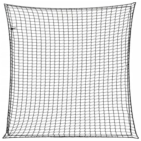 vidaXL trailernet med elastiksnor 4x4 m PP sort