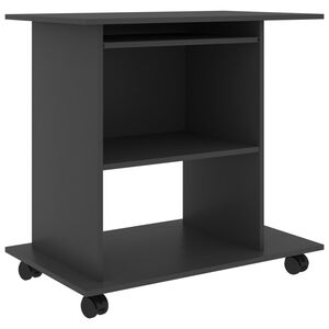 vidaXL computerbord 80x50x75 cm sp&aring;nplade gr&aring;