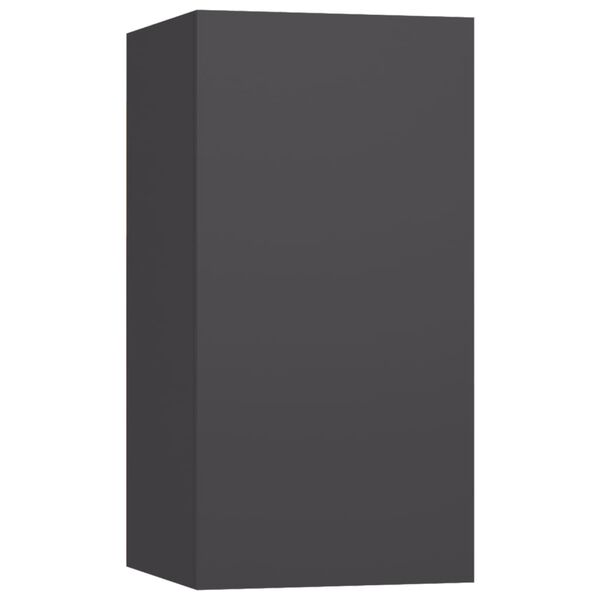 vidaXL tv-skabss&aelig;t 4 dele konstrueret tr&aelig; gr&aring;