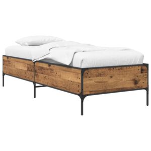 vidaXL Sengestel Gammelt tr&aelig; 80 x 200 cm Konstrueret tr&aelig;