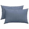 vidaXL Sofapuder 2 pcs Bl&aring; 60 x 40 cm Velourstof
