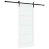 vidaXL Skyded&oslash;r ORKDAL 86 x 198,5 cm Konstrueret tr&aelig; Hvid og sort