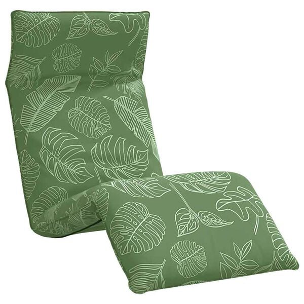 vidaXL foldbar liggestol 175x54x8,5 cm oxfordstof bladm&oslash;nster