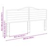 vidaXL Hovedg&aelig;rde Hvid 200 cm Konstrueret tr&aelig;