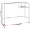 vidaXL computerbord 100x36x74 cm h&aelig;rdet glas sort marmor