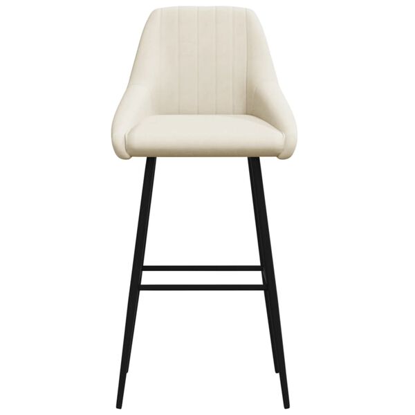 vidaXL barstol fl&oslash;jl cremefarvet