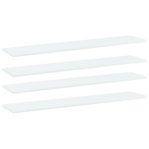 vidaXL boghylder 4 stk. 100x20x1,5 cm konstrueret tr&aelig; hvid