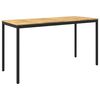vidaXL Have Bar Bord NAARDEN Hvidvasket og sort 196 x 80,5 x 105 cm