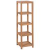 vidaXL badev&aelig;relsesstativ 4 etager massivt teak 42 x 42 x 165 cm