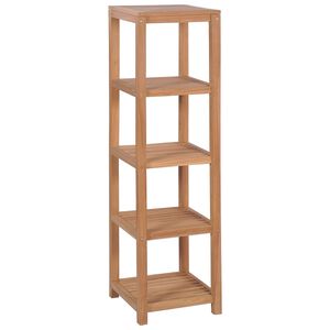 vidaXL badev&aelig;relsesstativ 4 etager massivt teak 42 x 42 x 165 cm