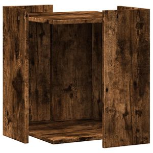 vidaXL toiletskjuler kattebakke 42x42x51 cm konstrueret tr&aelig; r&oslash;get eg
