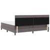 vidaXL Box spring seng med madras Gr&aring; 200 x 200 cm Kunstl&aelig;der