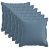 vidaXL Pudebetr&aelig;k 6 stk. HOUTEN Jeans bl&aring; 40 x 40 cm Faux Linned