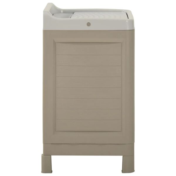 vidaXL vaskeskab 60x51x89 cm sandfarvet