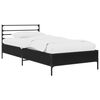 vidaXL Sengestel Sort eg 80 x 200 cm Konstrueret tr&aelig;