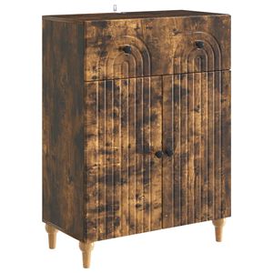 vidaXL Sideboard med skuffe R&oslash;get eg 66 x 34,5 x 90 cm Konstrueret tr&aelig;