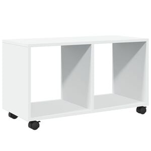 vidaXL rullebord 72x33x42,5 cm konstrueret tr&aelig; hvid