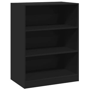 vidaXL t&oslash;jreol 77x48x102 cm konstrueret tr&aelig; sort