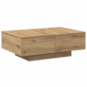 vidaXL sofabord 90x60x31 cm konstrueret tr&aelig; kunsteg