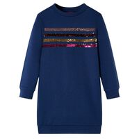 Sweatshirtkjole til børn str. 92 marineblå