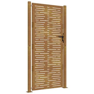 vidaXL havelåge 100x200 cm cortenstål firkantet design