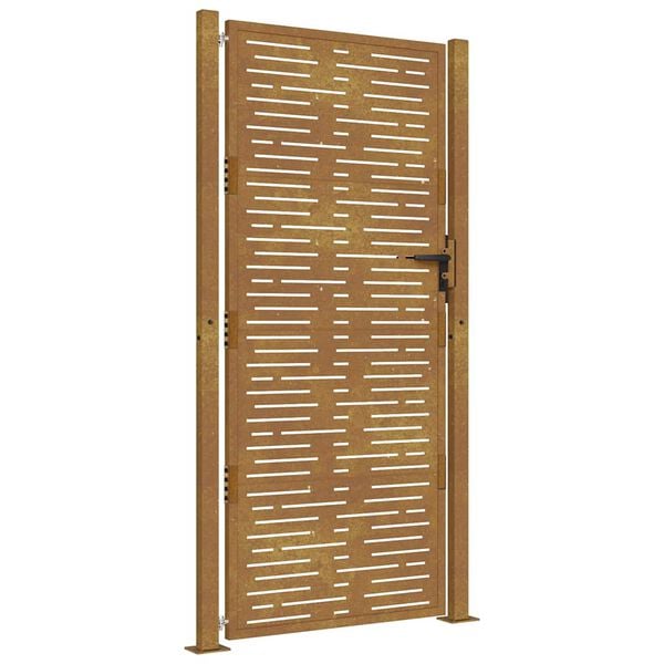 vidaXL havelåge 100x200 cm cortenstål firkantet design