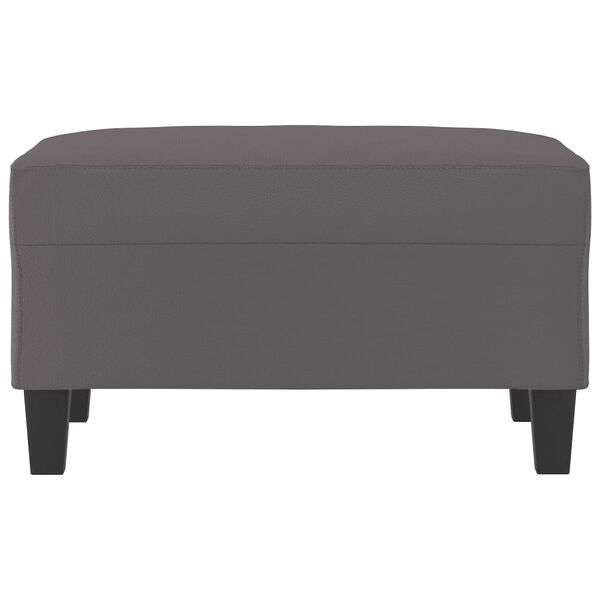 vidaXL fodskammel 70x55x41 cm kunstl&aelig;der gr&aring;