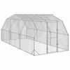 vidaXL h&oslash;nseg&aring;rd 2,5x6x2,25 m galvaniseret st&aring;l