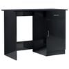 vidaXL skrivebord 100x50x76 cm konstrueret tr&aelig; sort h&oslash;jglans