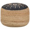 vidaXL h&aring;ndlavet puf 45 x 30 cm jute bl&aring;