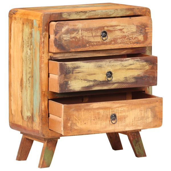 vidaXL skænk 60x35x75 cm massivt genbrugstræ