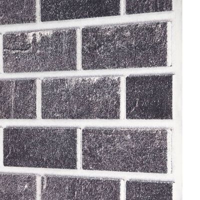 vidaXL 3D-vægpaneler 10 stk. murstensdesign EPS sort og grå