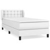 vidaXL kontinentalseng med madras 80x200 cm kunstl&aelig;der hvid