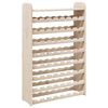 vidaXL vinreol med topplade 72,5x25x111,5 cm massivt fyrretr&aelig;