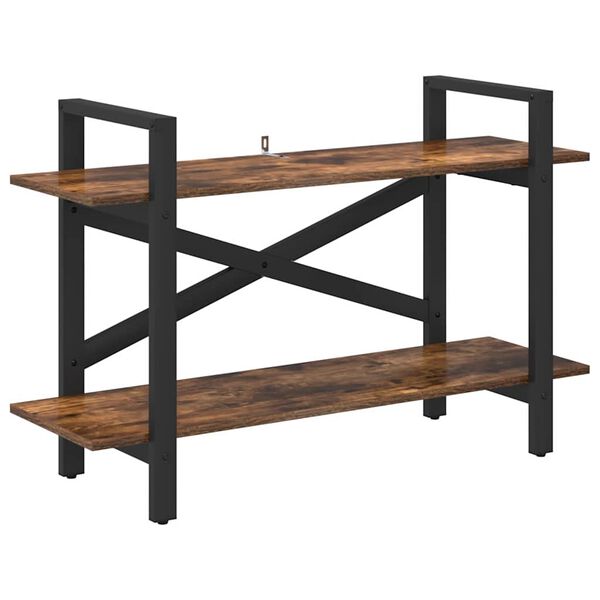 vidaXL Bogreol R&oslash;get eg 100 x 33,5 x 64 cm Konstrueret tr&aelig;