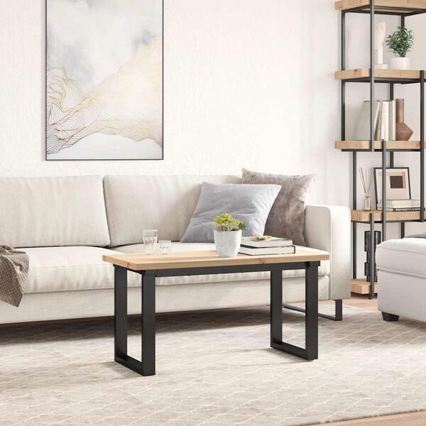 vidaXL bordplade 90x40x2,5 cm rektangul&aelig;r massivt fyrretr&aelig;