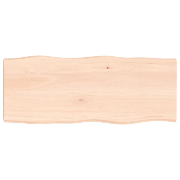 vidaXL bordplade 100x40x(2-4)cm naturlig kant ubehandlet massivt træ