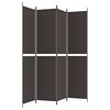 vidaXL 4-panels rumdeler 200x220 cm stof brun