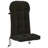 vidaXL Solseng Pude PUTTEN 100% polyester Sort 48 x 112 x 10 cm