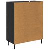 vidaXL Sideboard Sort eg 69,5 x 34 x 90 cm Ingeni&oslash;rt tr&aelig; og jern