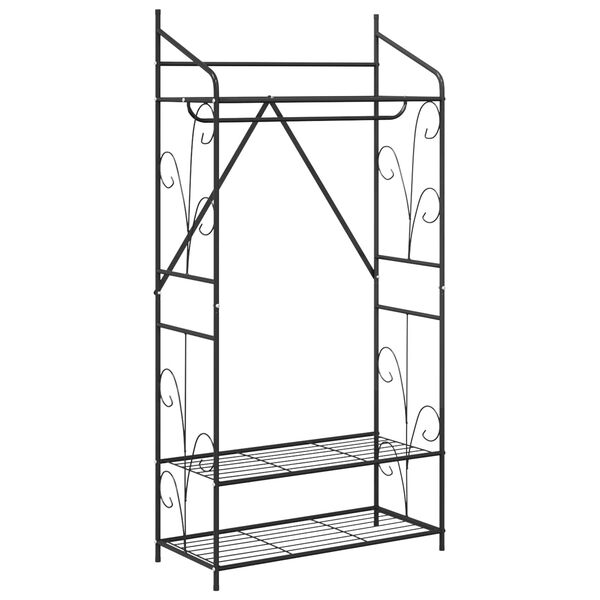 vidaXL &Aring;ben Garderobe Ensfarvet 78 x 36 x 158 cm